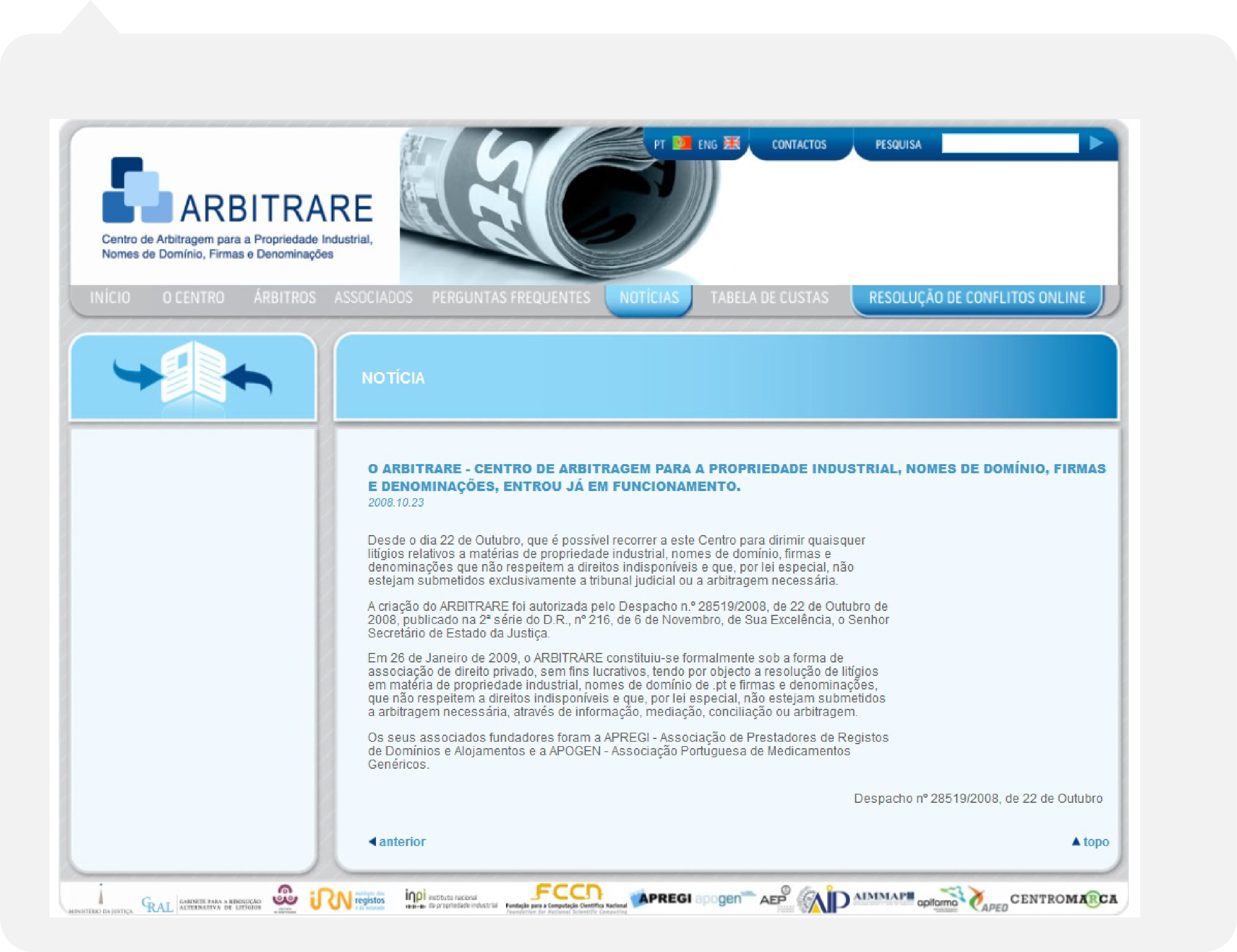 Inaugurado o Centro de Arbitragem Institucionalizada - ARBITRARE
